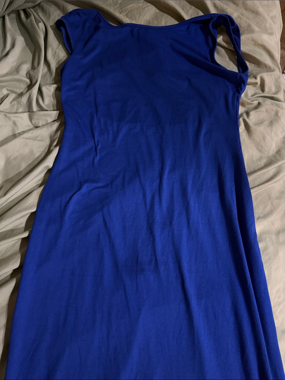 Women’s Backless Maxi Dress in Royal Blue